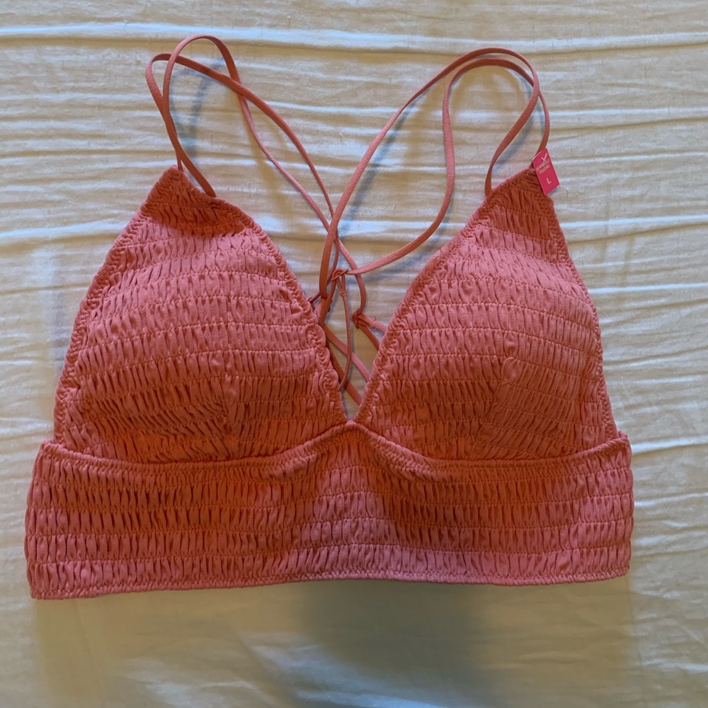 Rose colored bralette